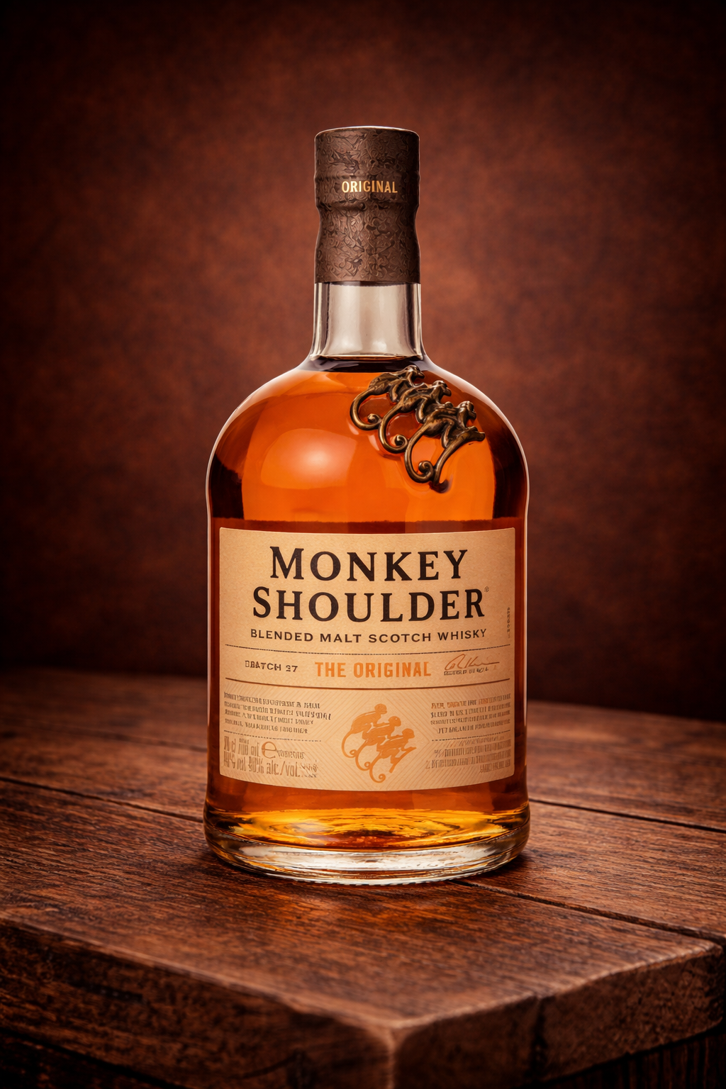 Monkey Shoulder Blended Malt Scotch Whisky bottle